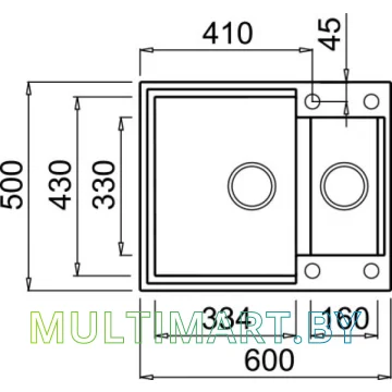 Кухонная мойка Elleci Easy 150 Tortora 43 картинка 2